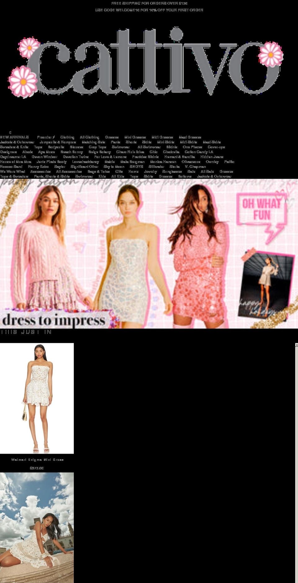 shopcattivo.com shopify website screenshot