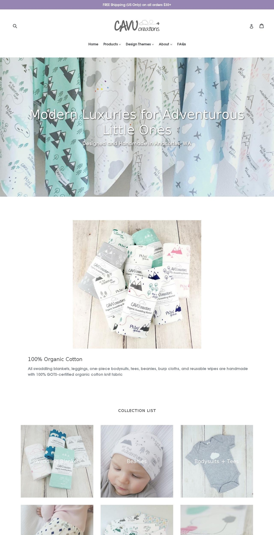 shopcavu.com — Shopify storefront screenshot