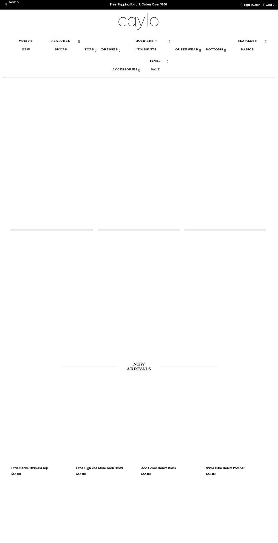 shopcaylo.com shopify website screenshot