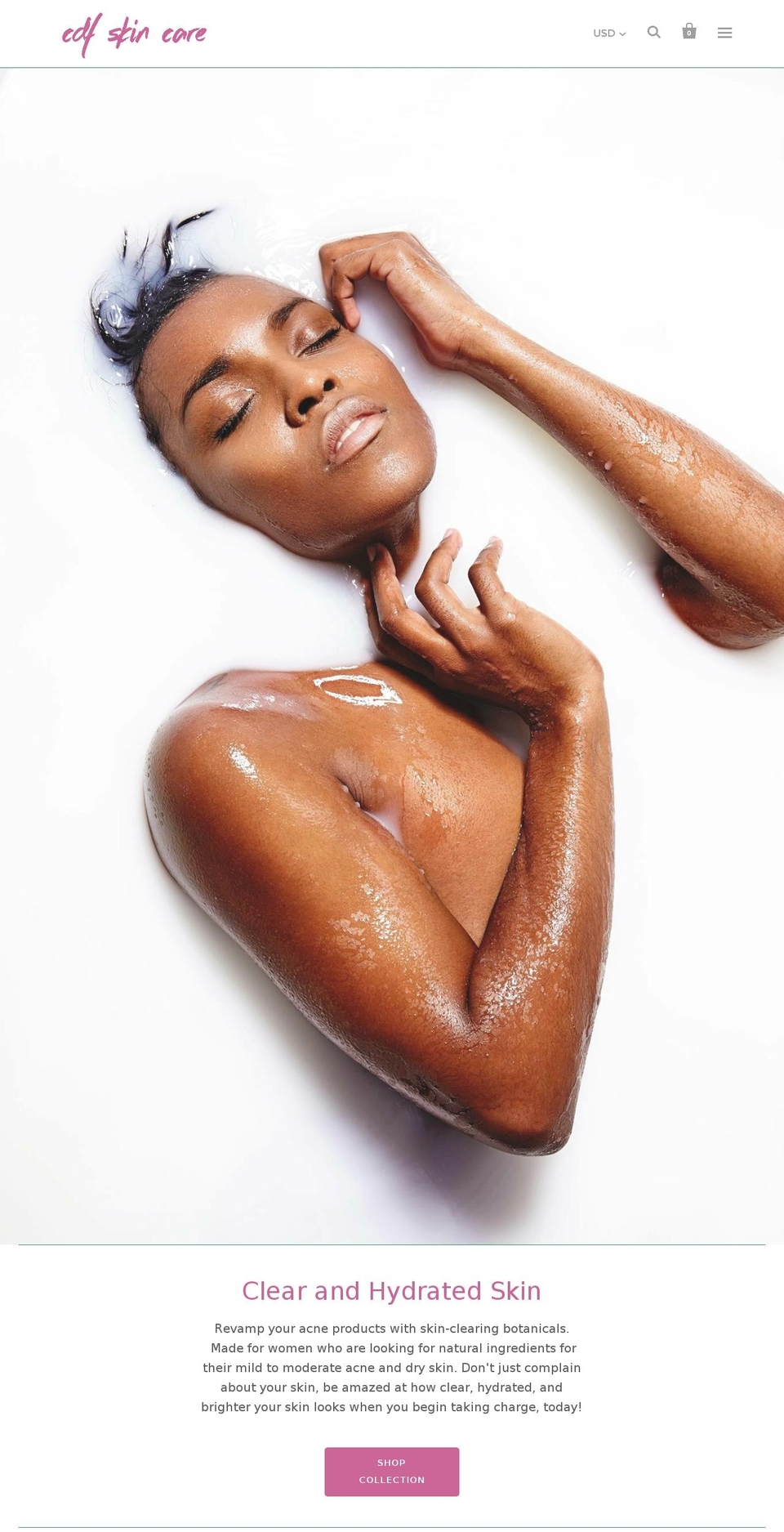 shopcdfskincare.com shopify website screenshot