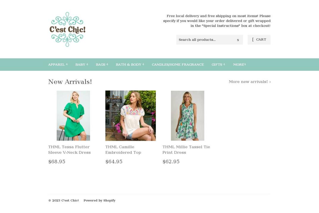 shopcestchicaustin.com shopify website screenshot