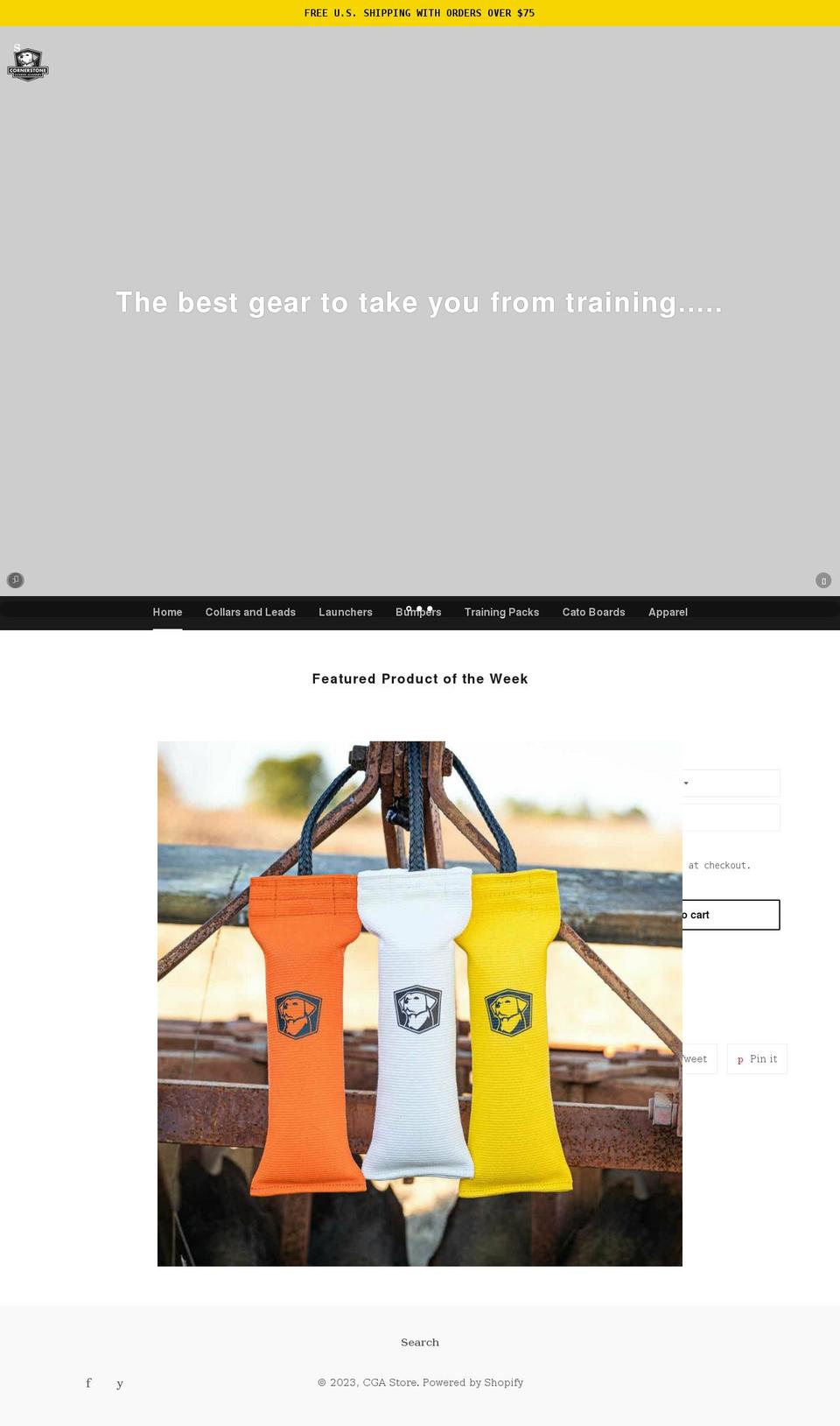 shopcga.com shopify website screenshot
