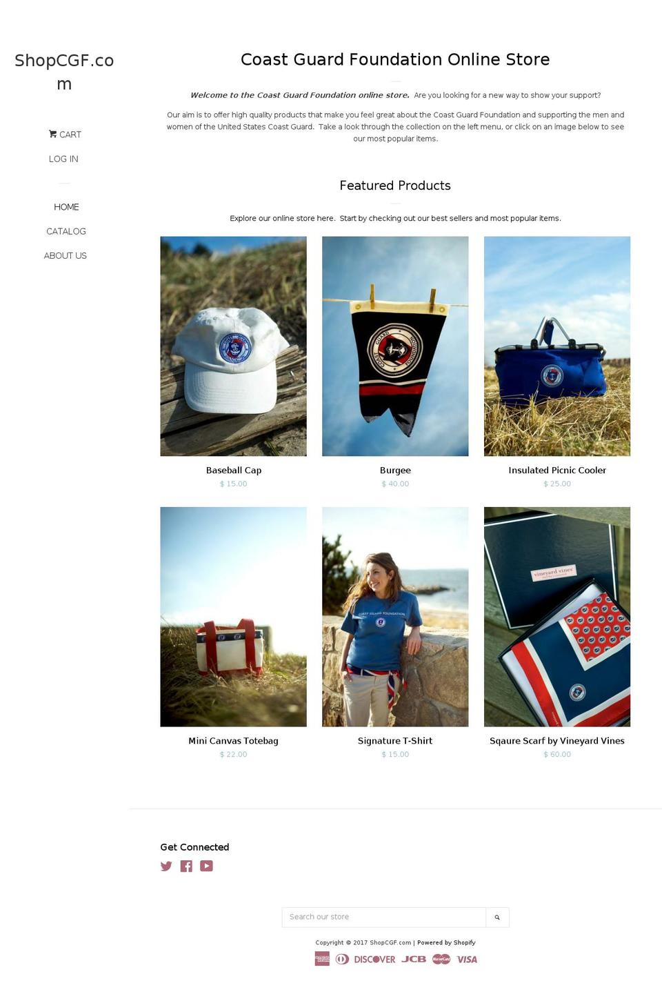 shopcgf.com shopify website screenshot