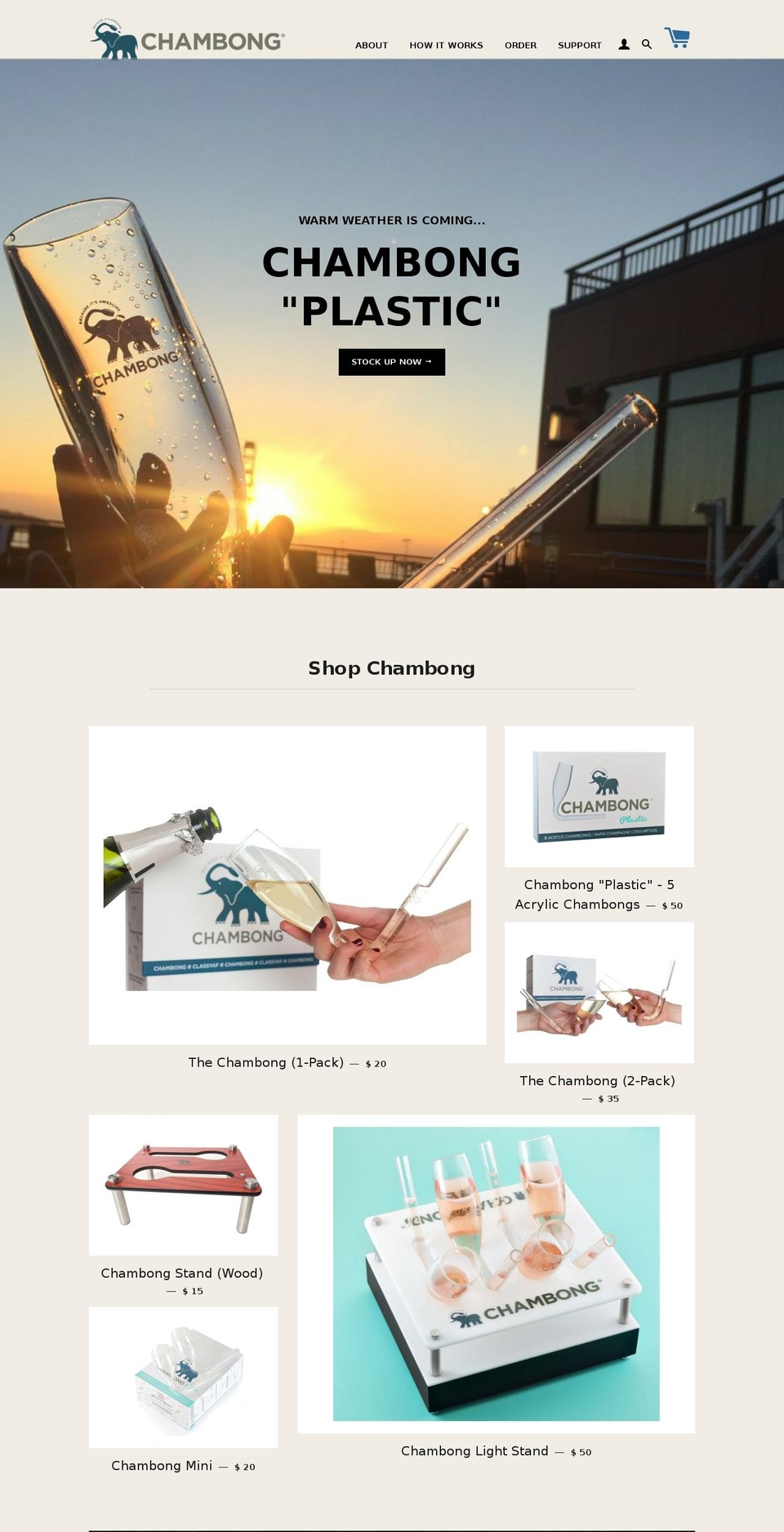 shopchambong.com shopify website screenshot