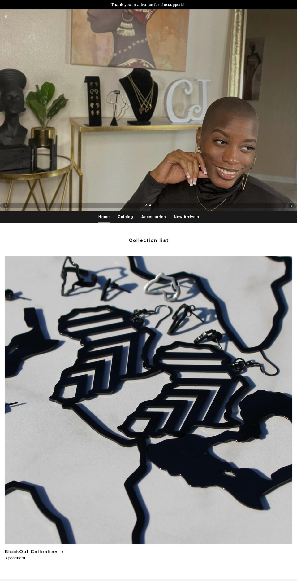 shopchantalj.com shopify website screenshot