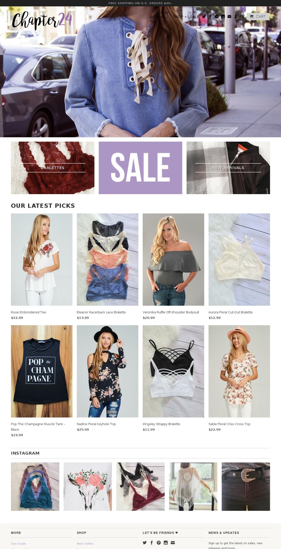 shopchapter24.com shopify website screenshot