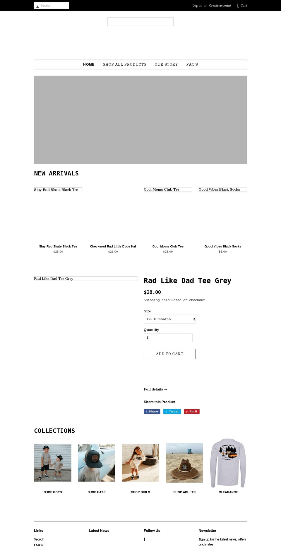 shopcharleewalker.com shopify website screenshot