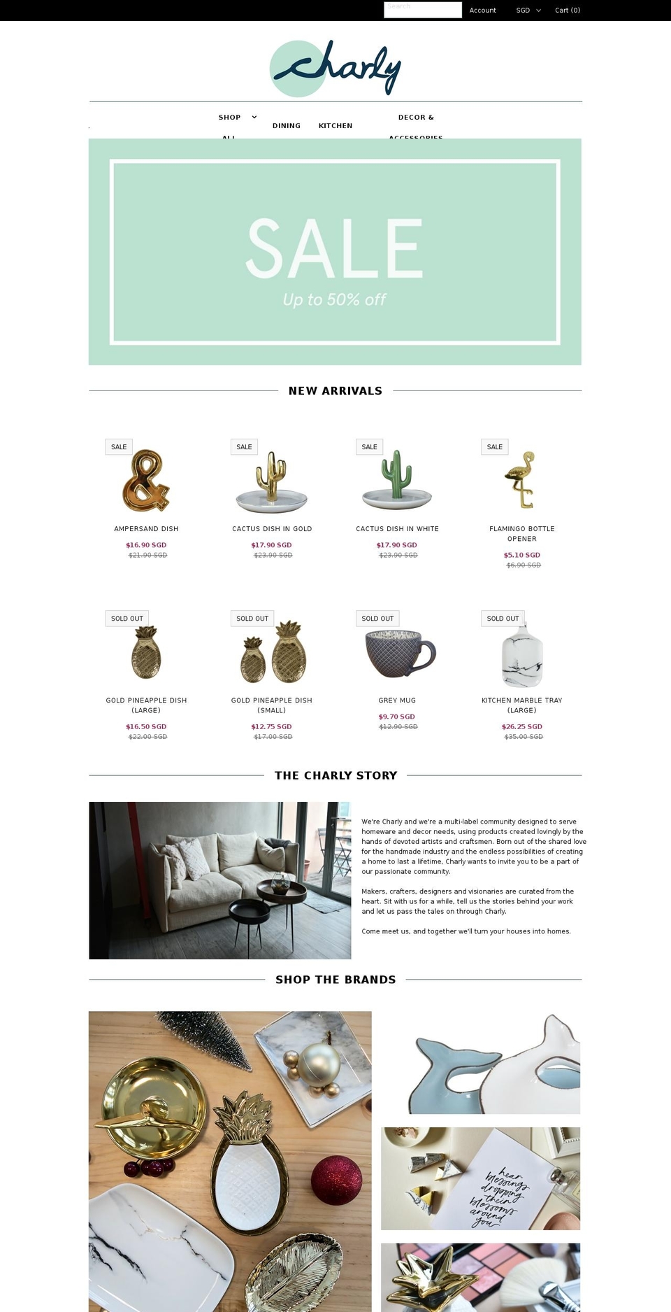 shopcharly.com shopify website screenshot