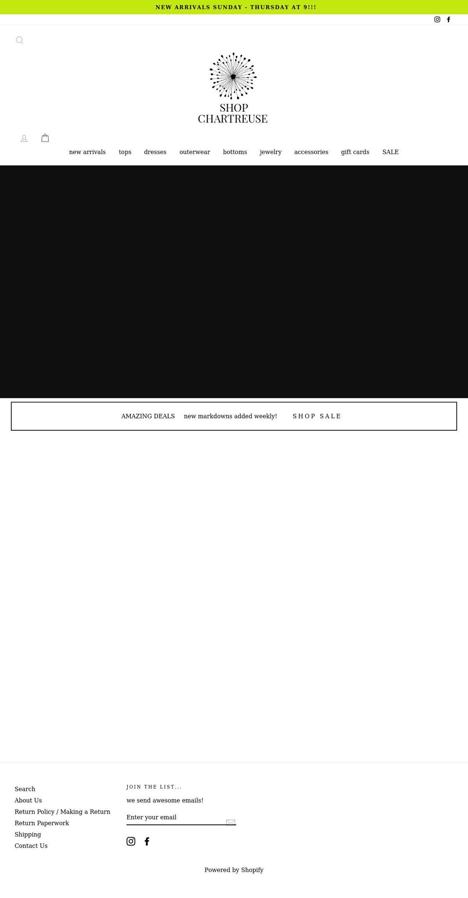 shopchartreuse.com shopify website screenshot