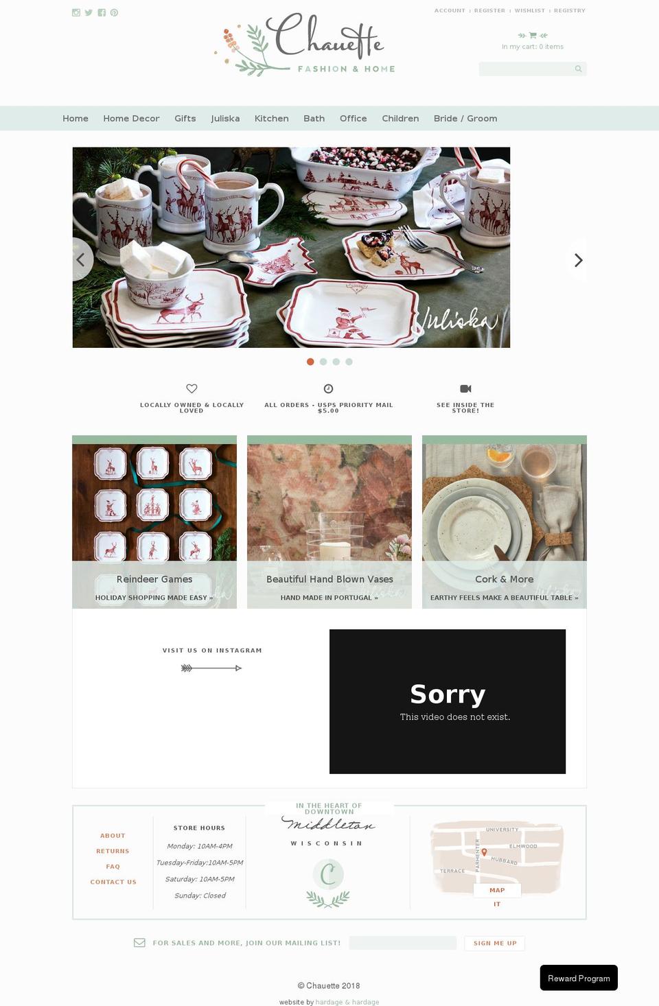shopchauette.com — Shopify storefront screenshot