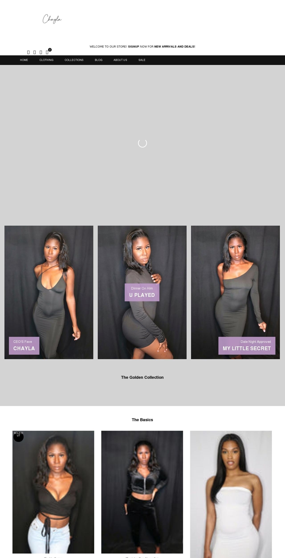 shopchayla.com shopify website screenshot