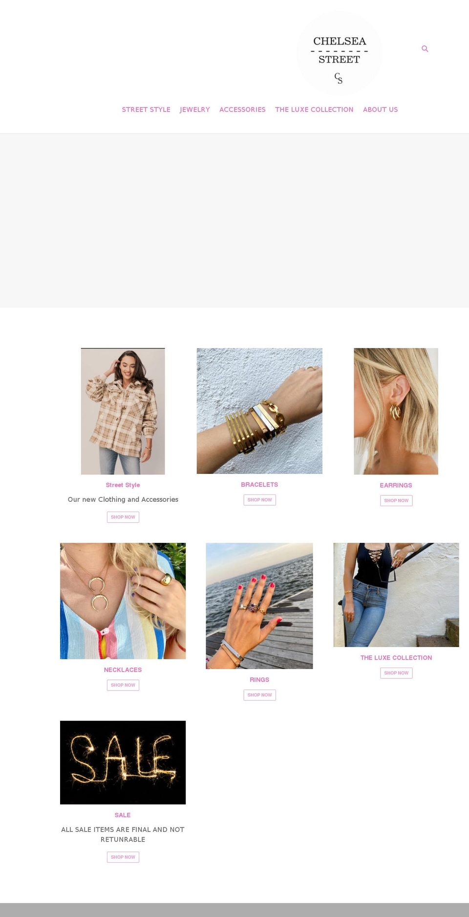shopchelseastreet.com shopify website screenshot