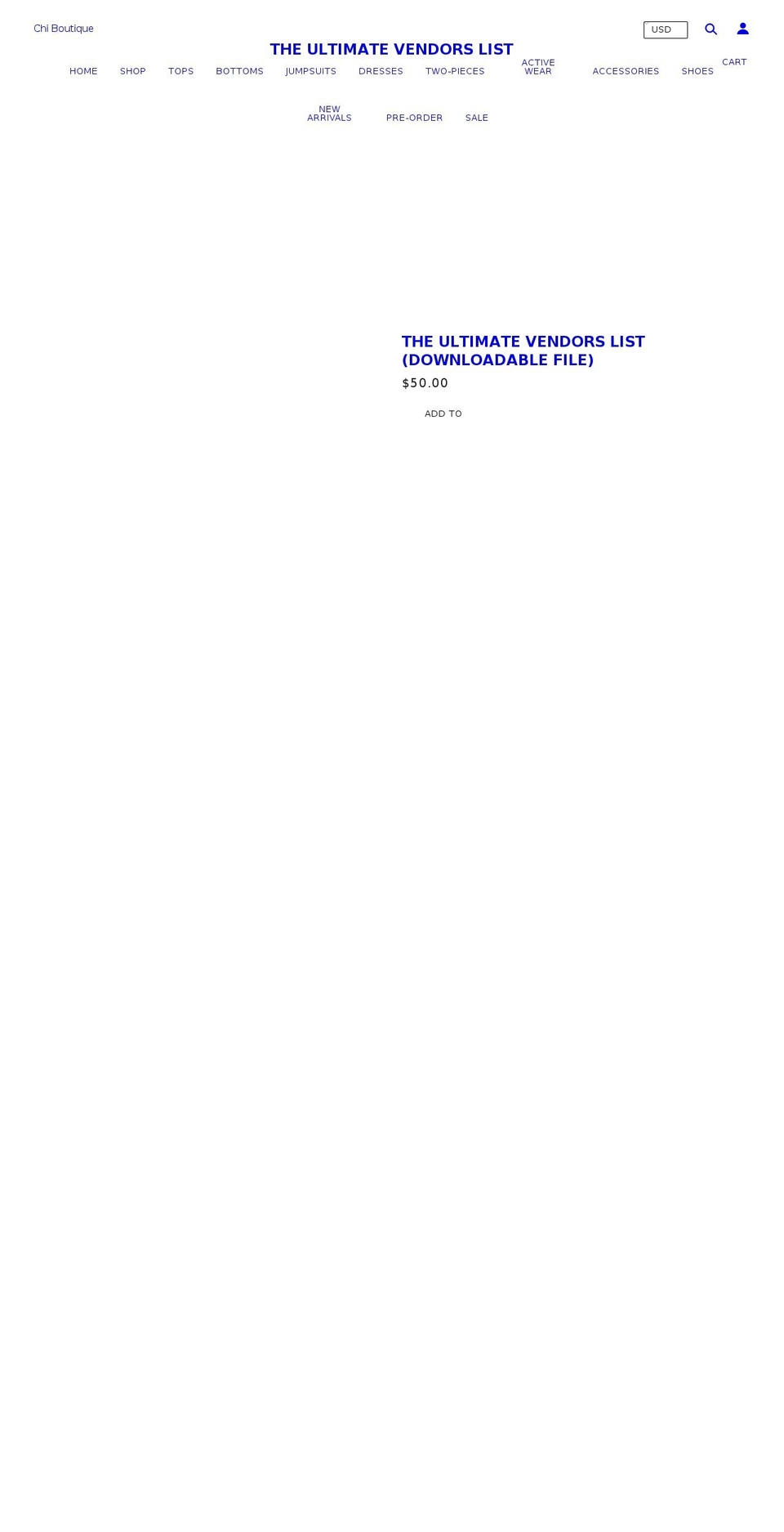 shopchiboutique.com shopify website screenshot