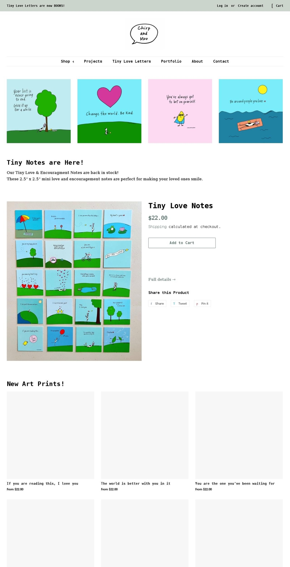 shopchirpandmoo.com shopify website screenshot