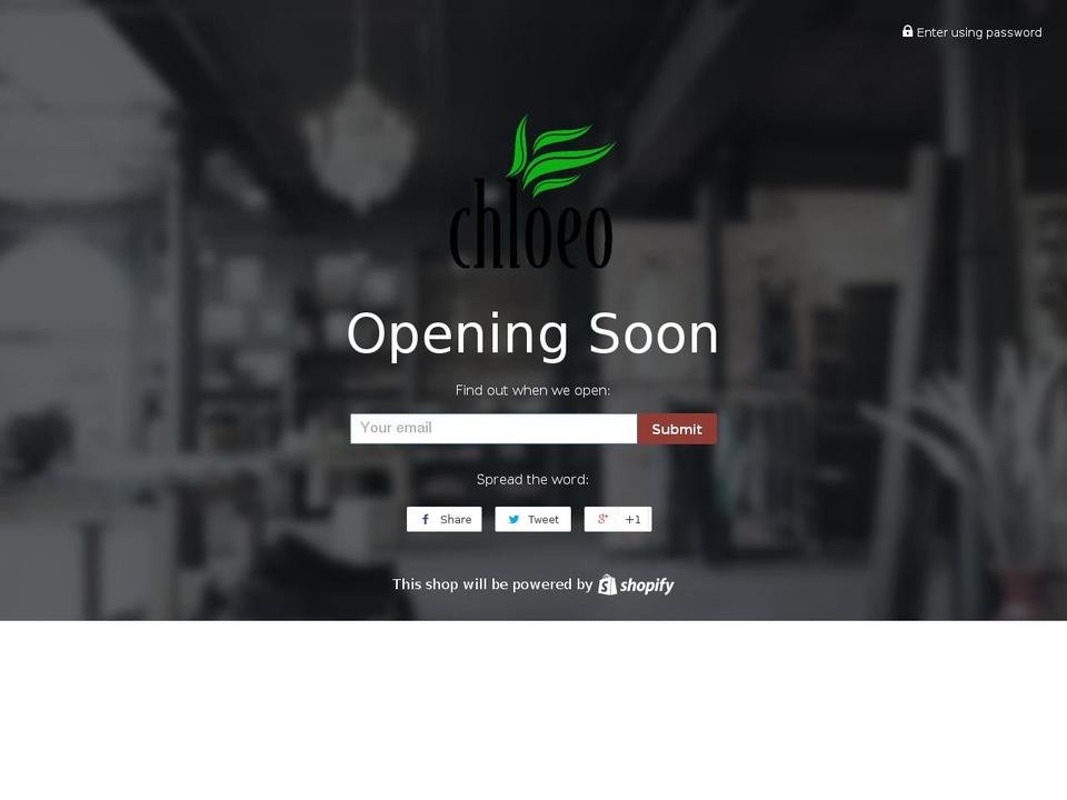 shopchloeo.com shopify website screenshot