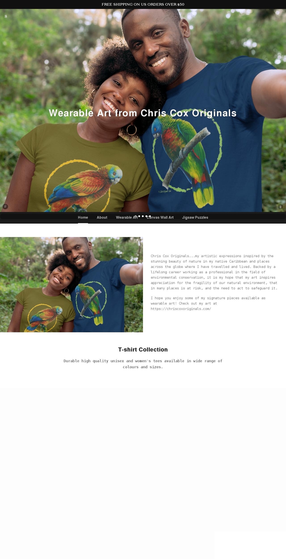 shopchriscoxoriginals.com shopify website screenshot