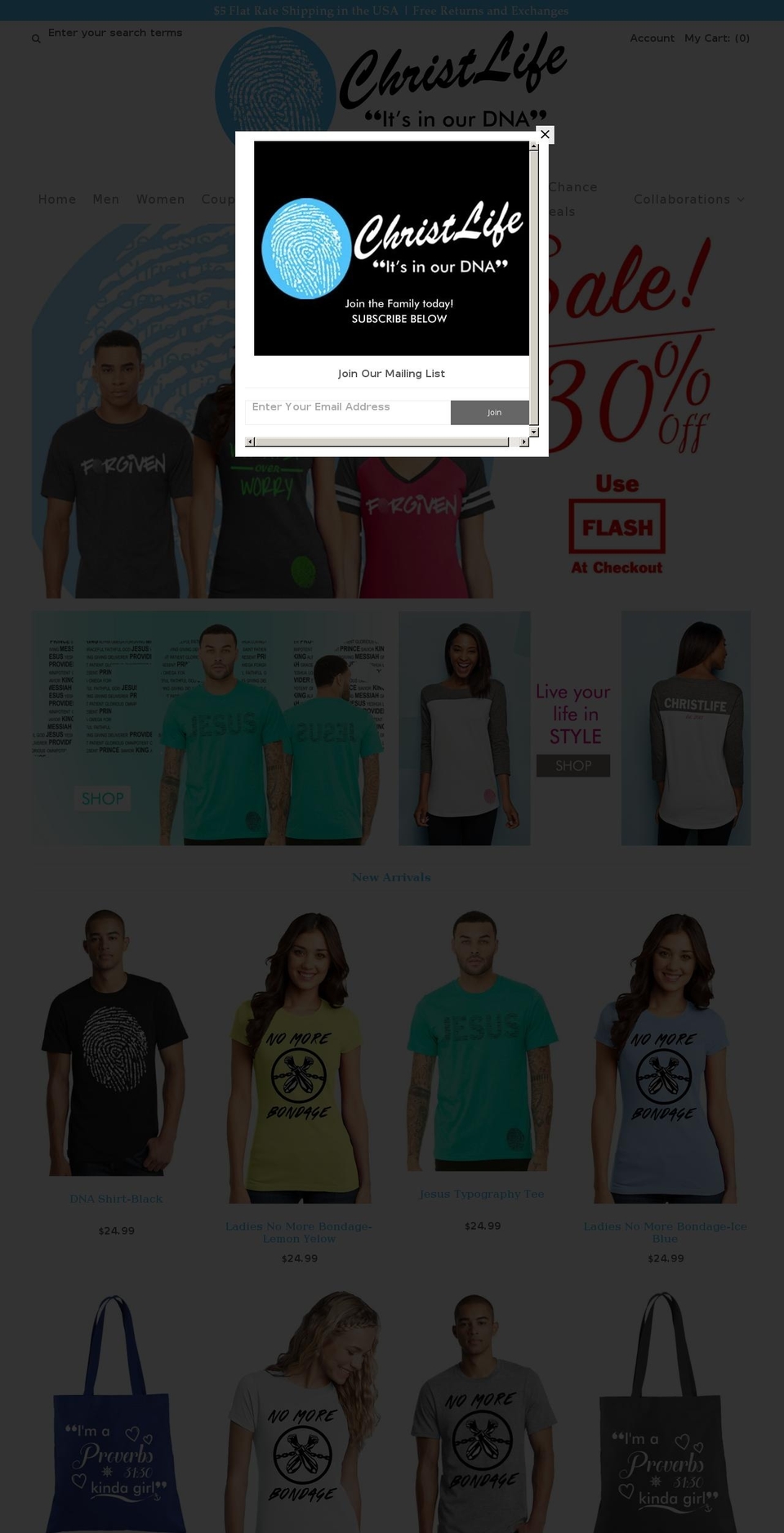 shopchristlife.com shopify website screenshot