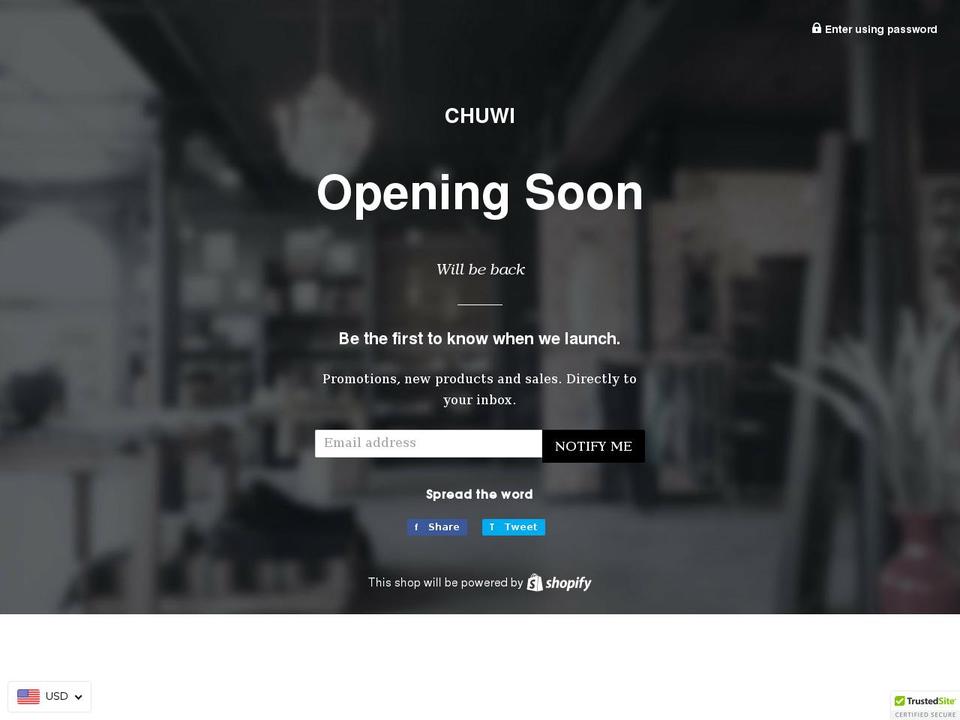 shopchuwi.com shopify website screenshot