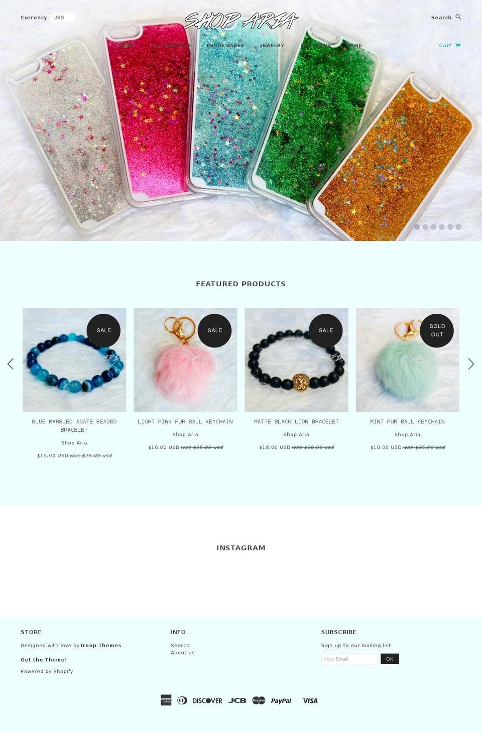shopciaoluna.com shopify website screenshot