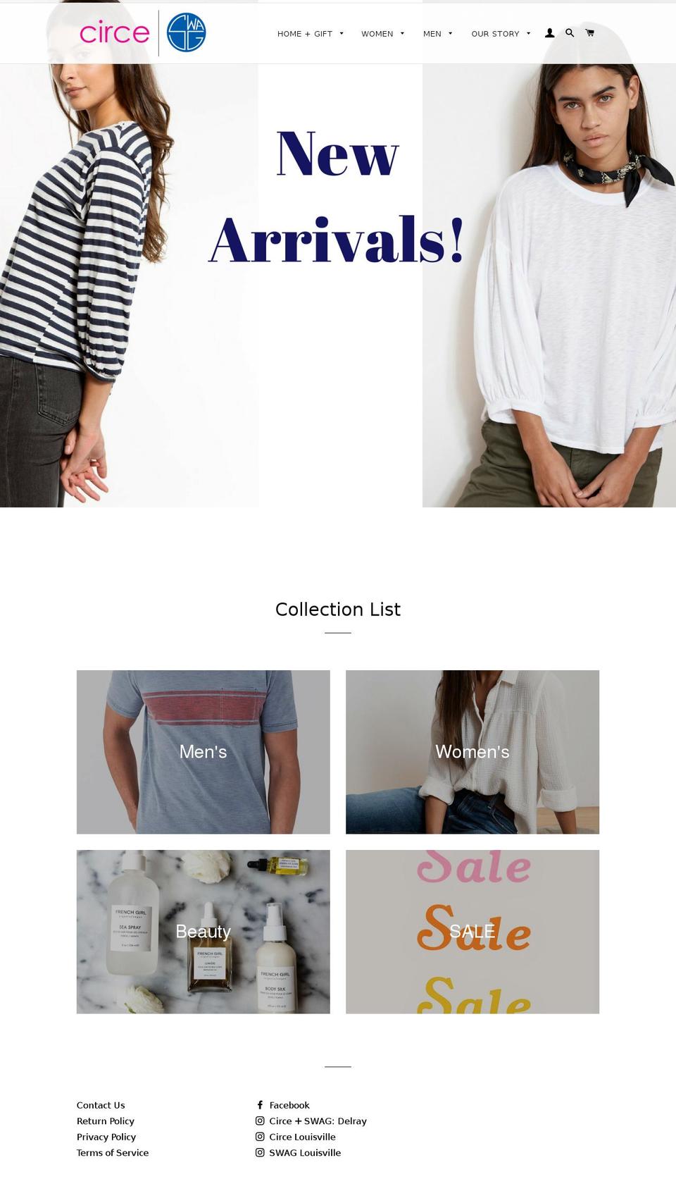 shopcirceswag.com — Shopify storefront screenshot