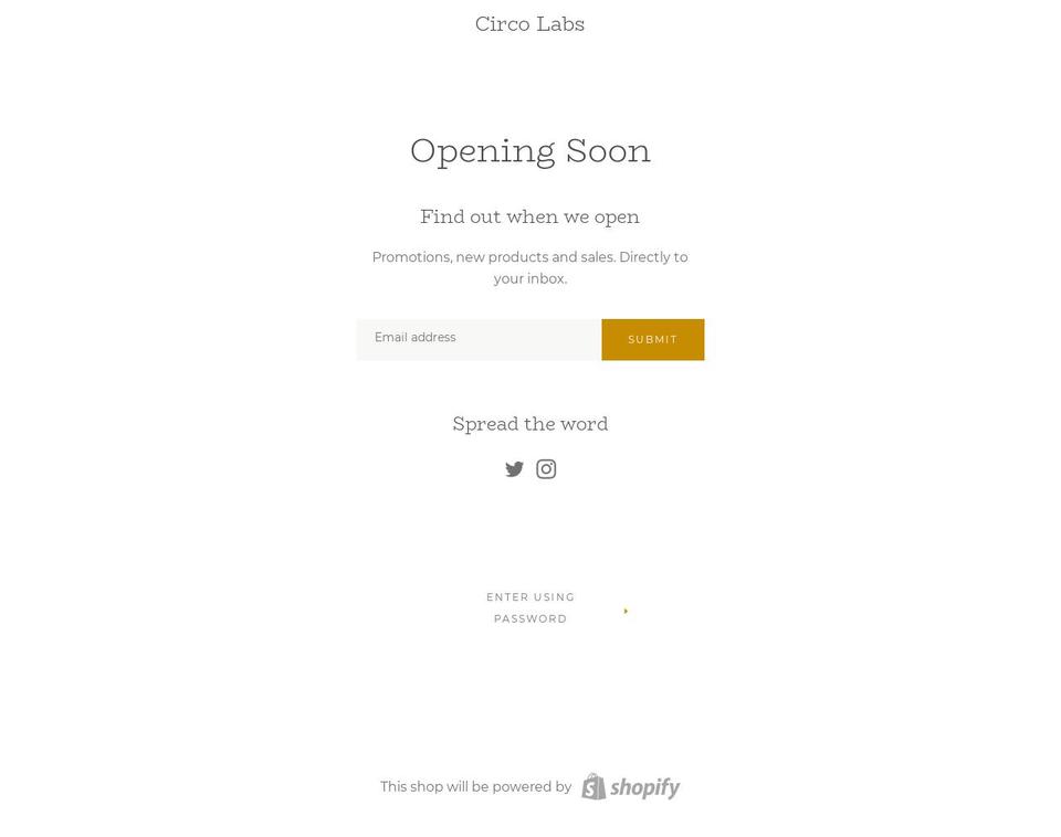 shopcirco.com — Shopify storefront screenshot
