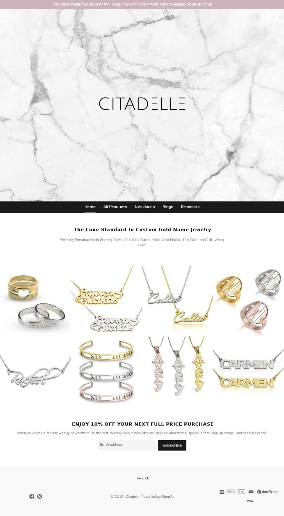 shopcitadelle.com — Shopify storefront screenshot