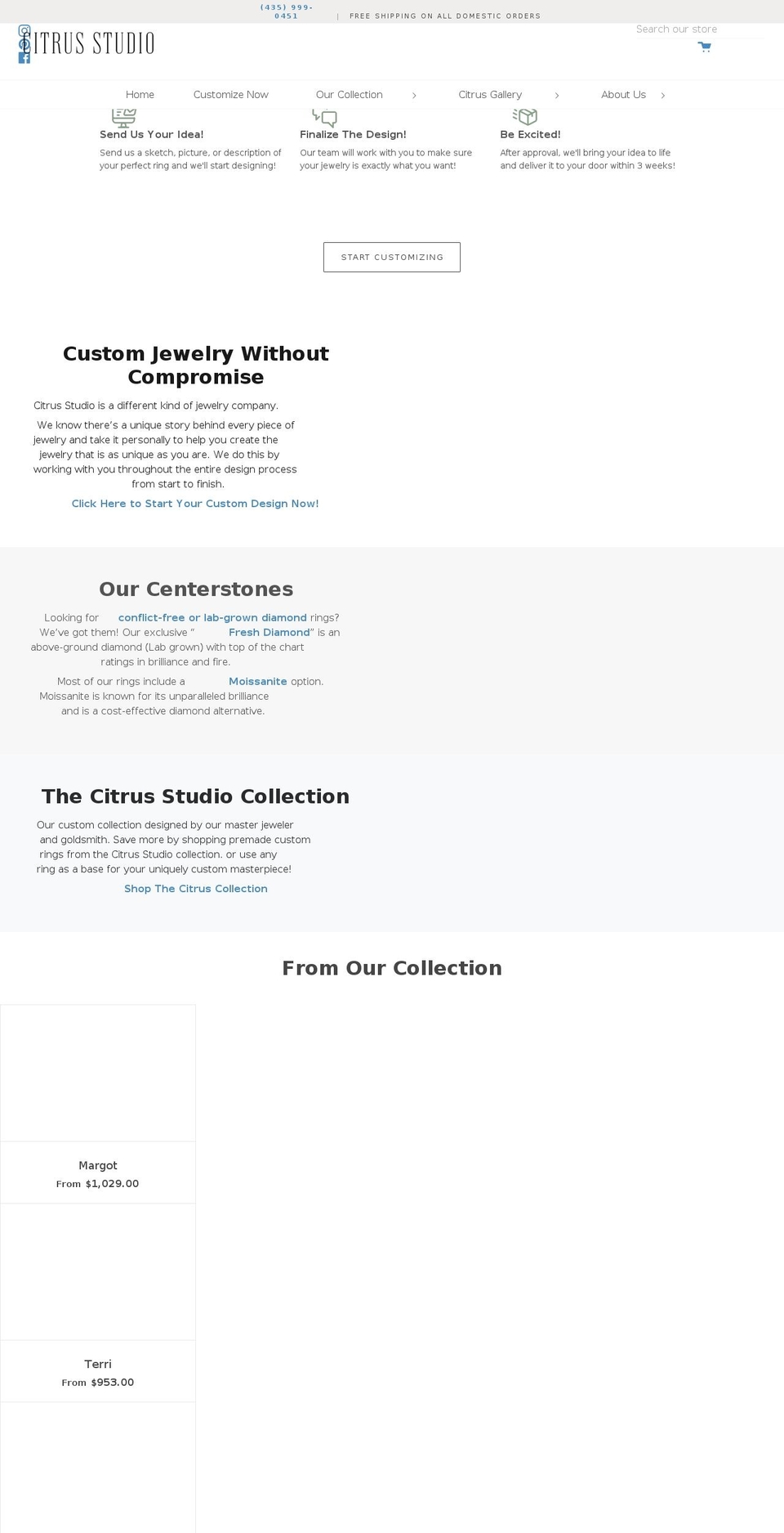shopcitrusstudio.com shopify website screenshot