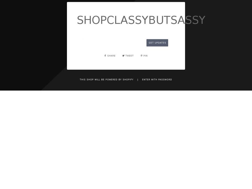 shopclassybutsassy.com — Shopify storefront screenshot