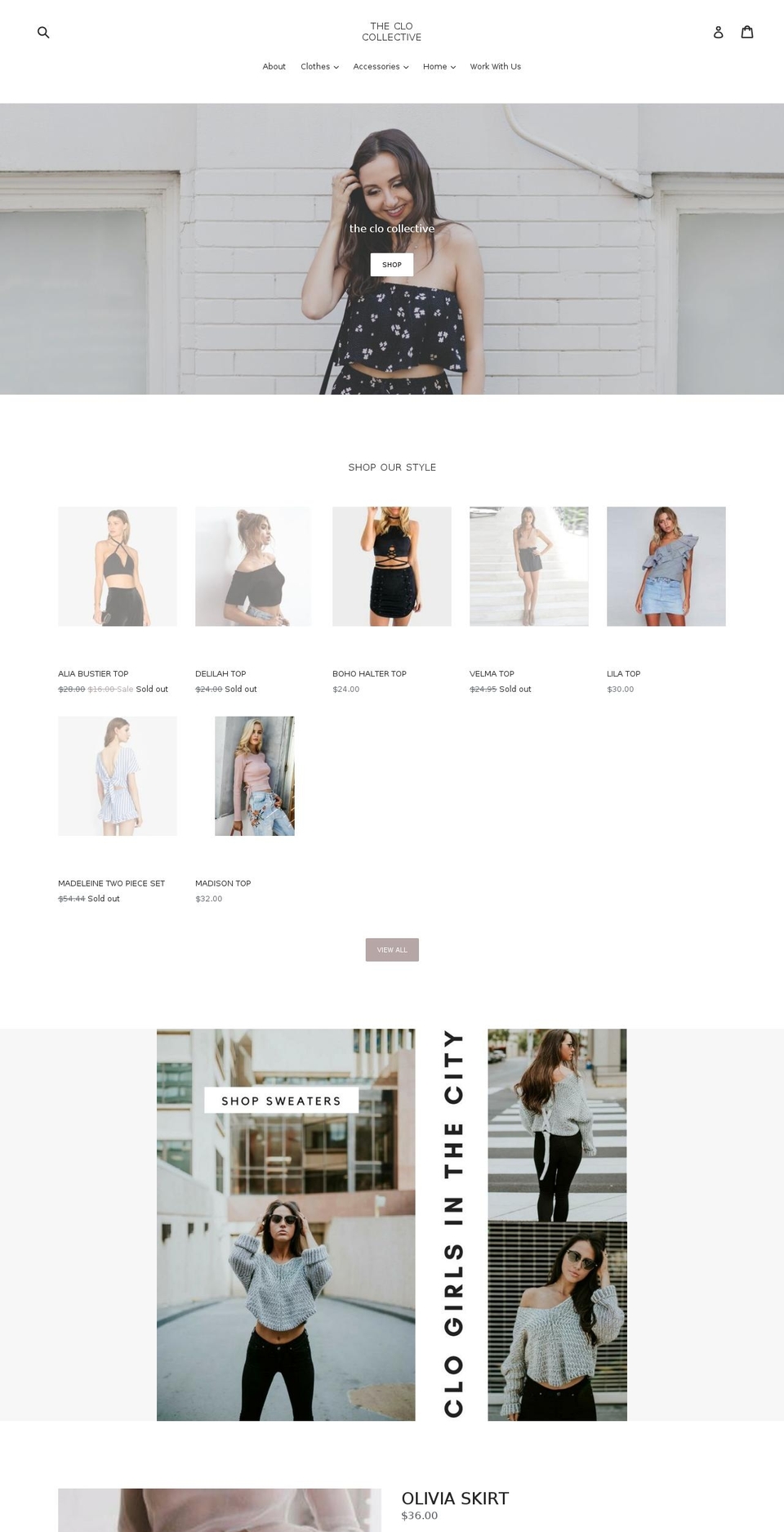 shopclocollective.com — Shopify storefront screenshot