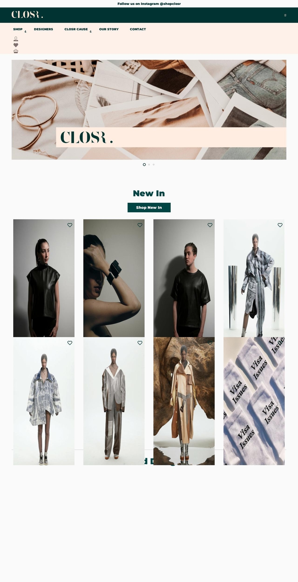 shopclosr.com shopify website screenshot