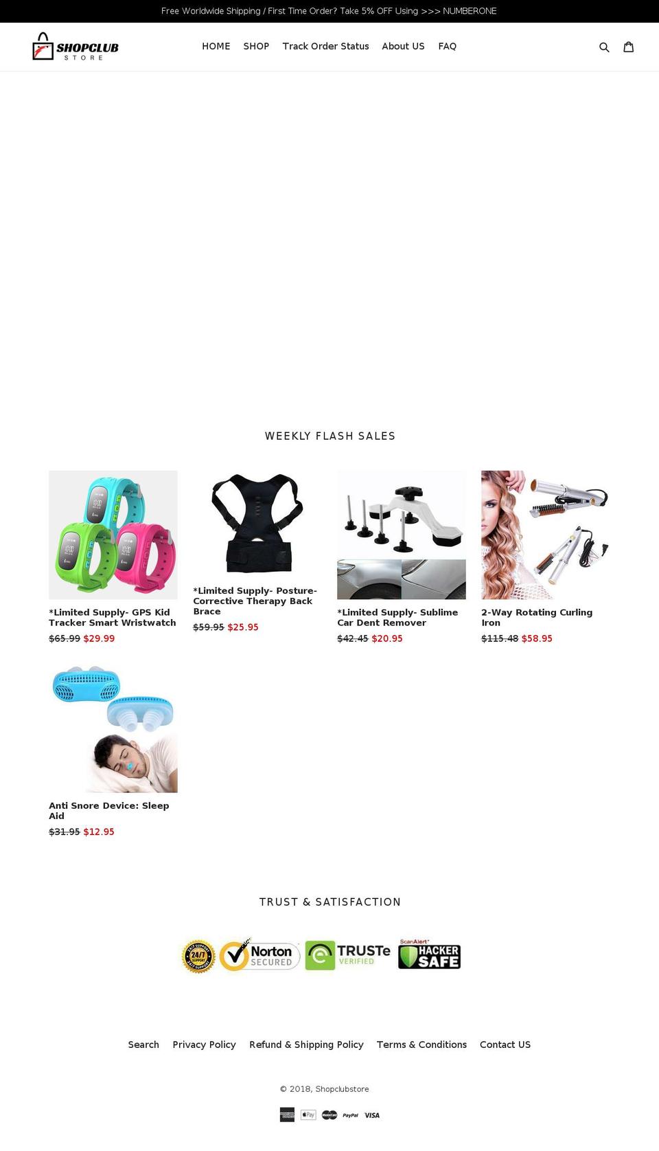 shopclubstore.com — Shopify storefront screenshot