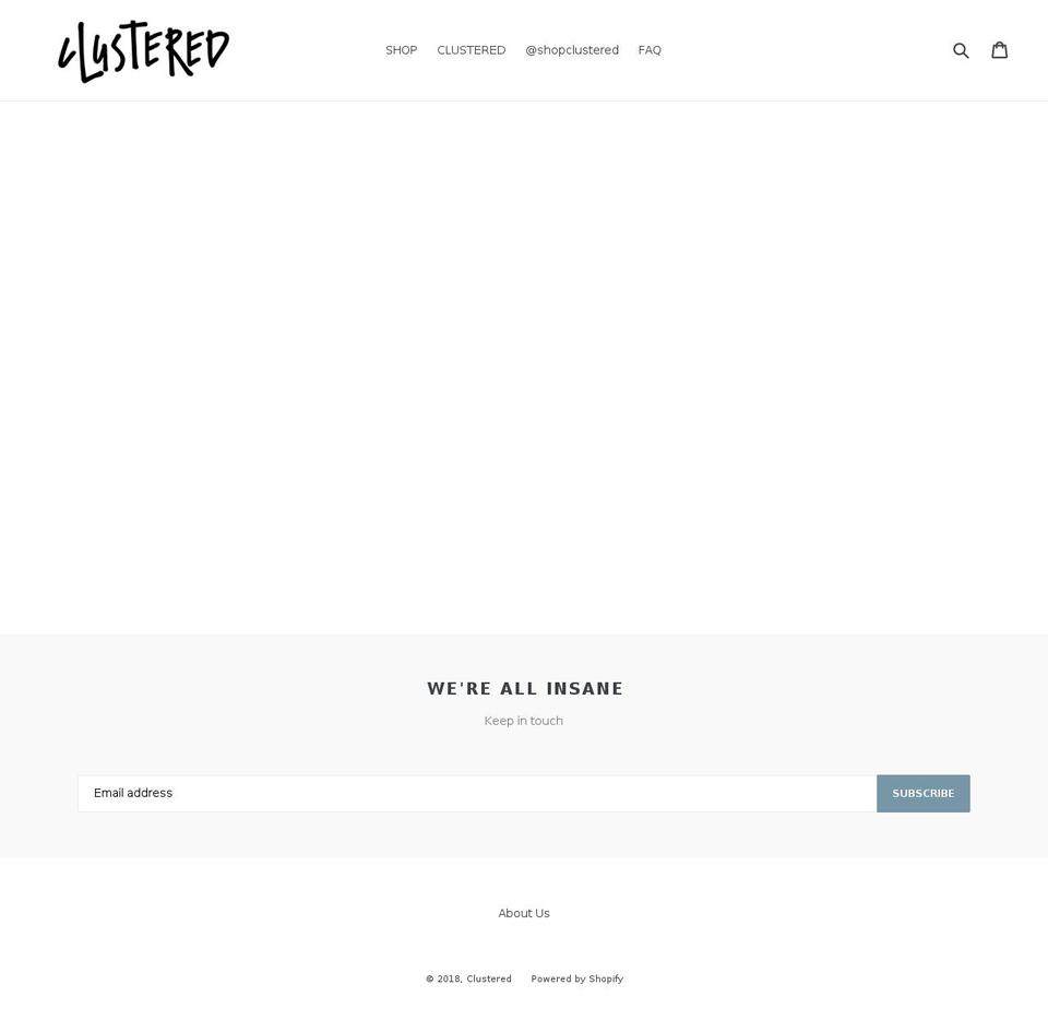 shopclustered.com — Shopify storefront screenshot