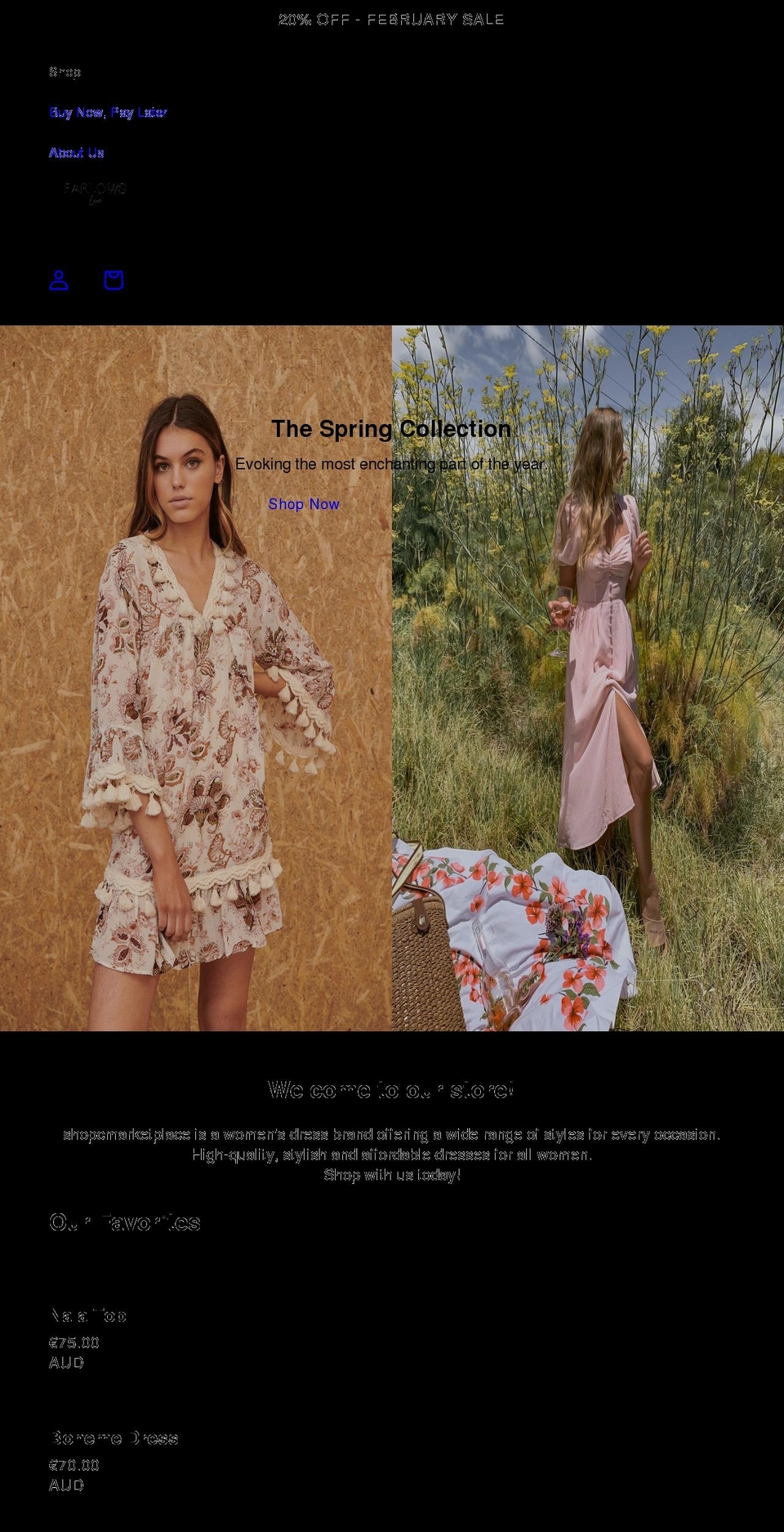 shopcmarketplace.com shopify website screenshot