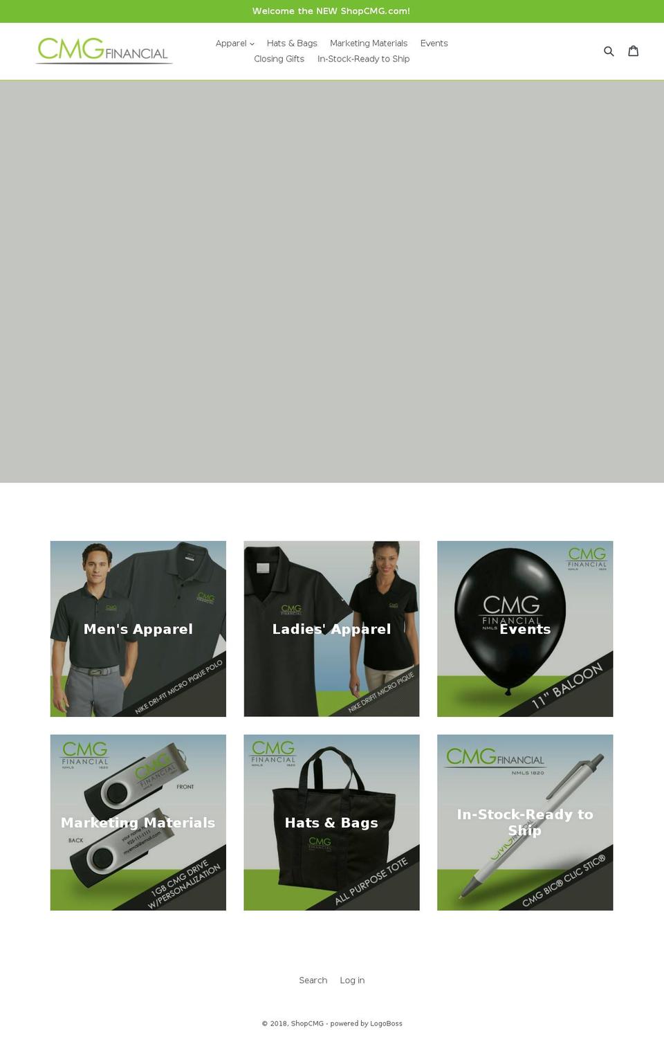 shopcmg.com — Shopify storefront screenshot