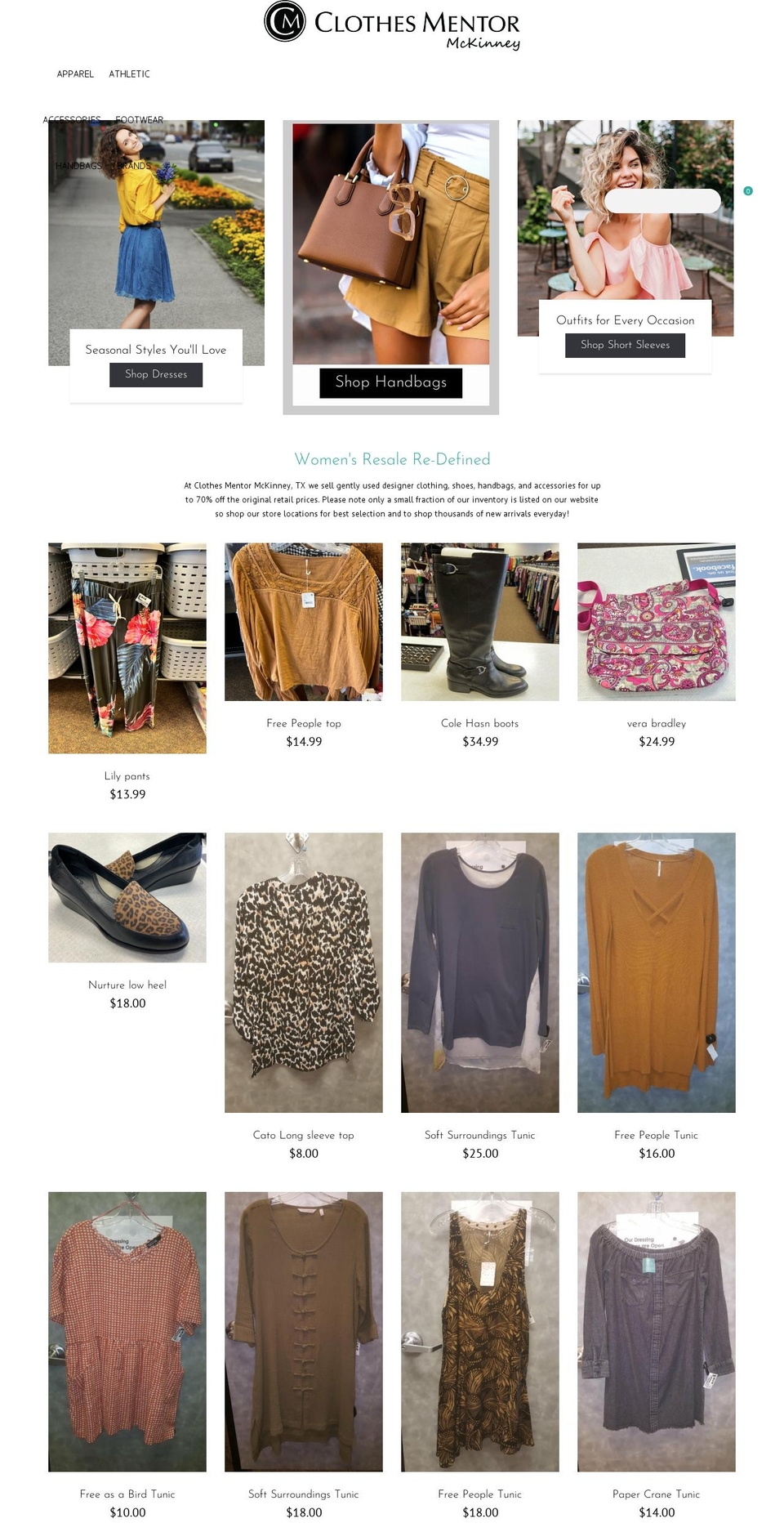 shopcmmckinney.com shopify website screenshot