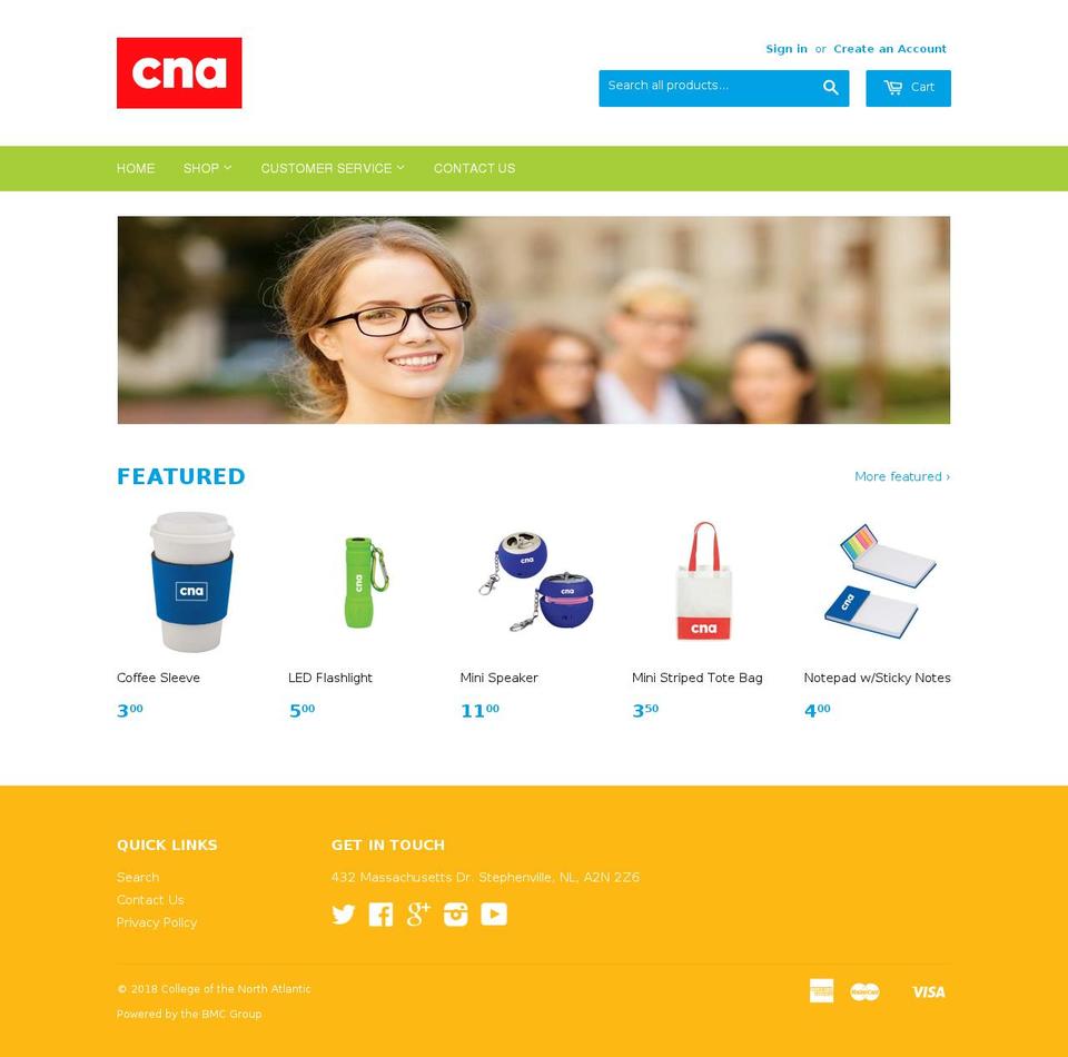 shopcna.ca shopify website screenshot