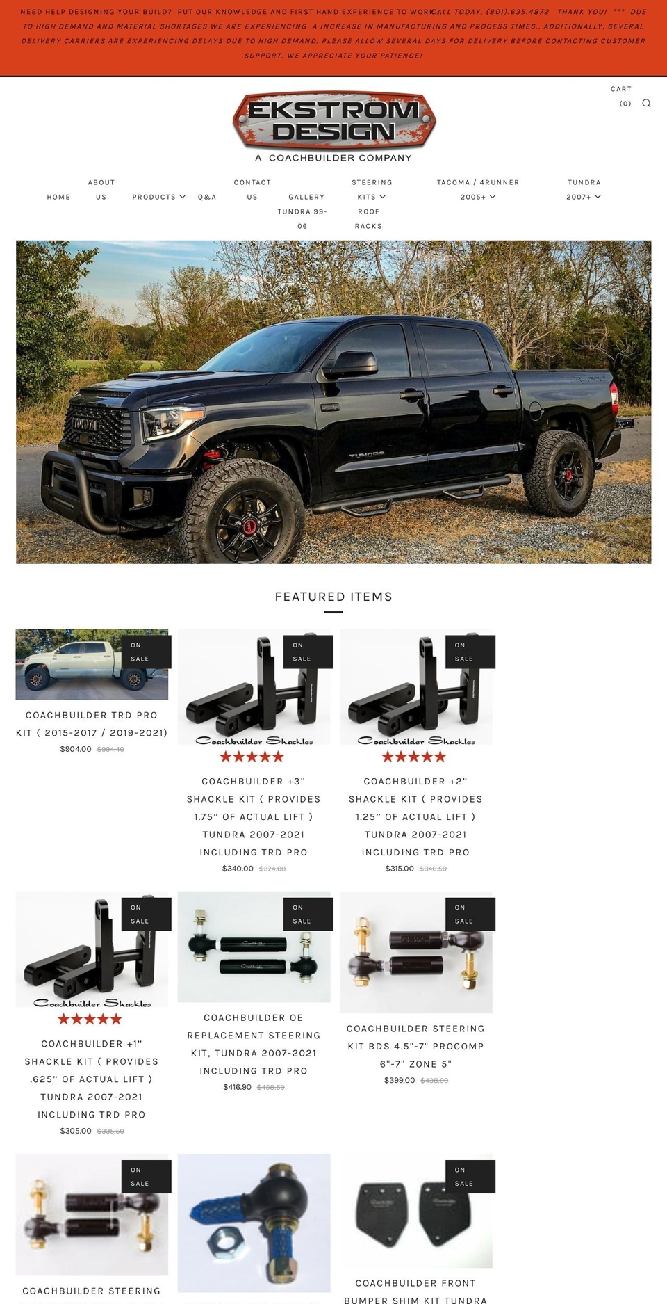 shopcoachbuilder.com shopify website screenshot