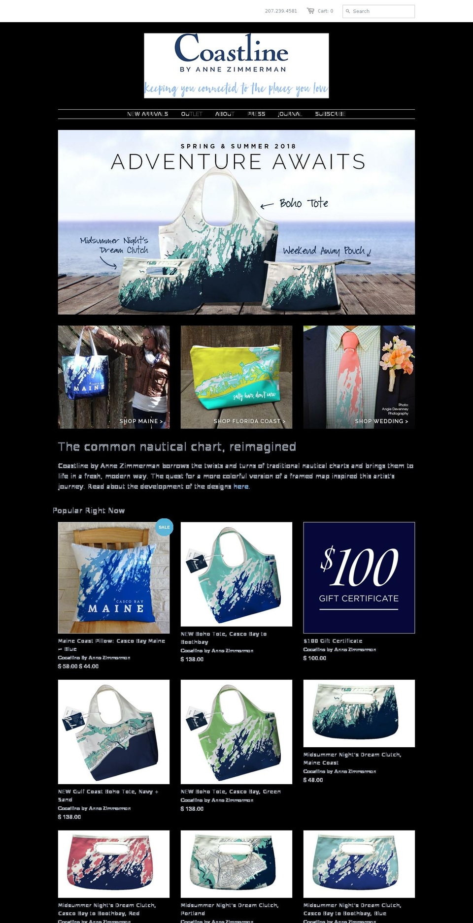 shopcoastline.com — Shopify storefront screenshot