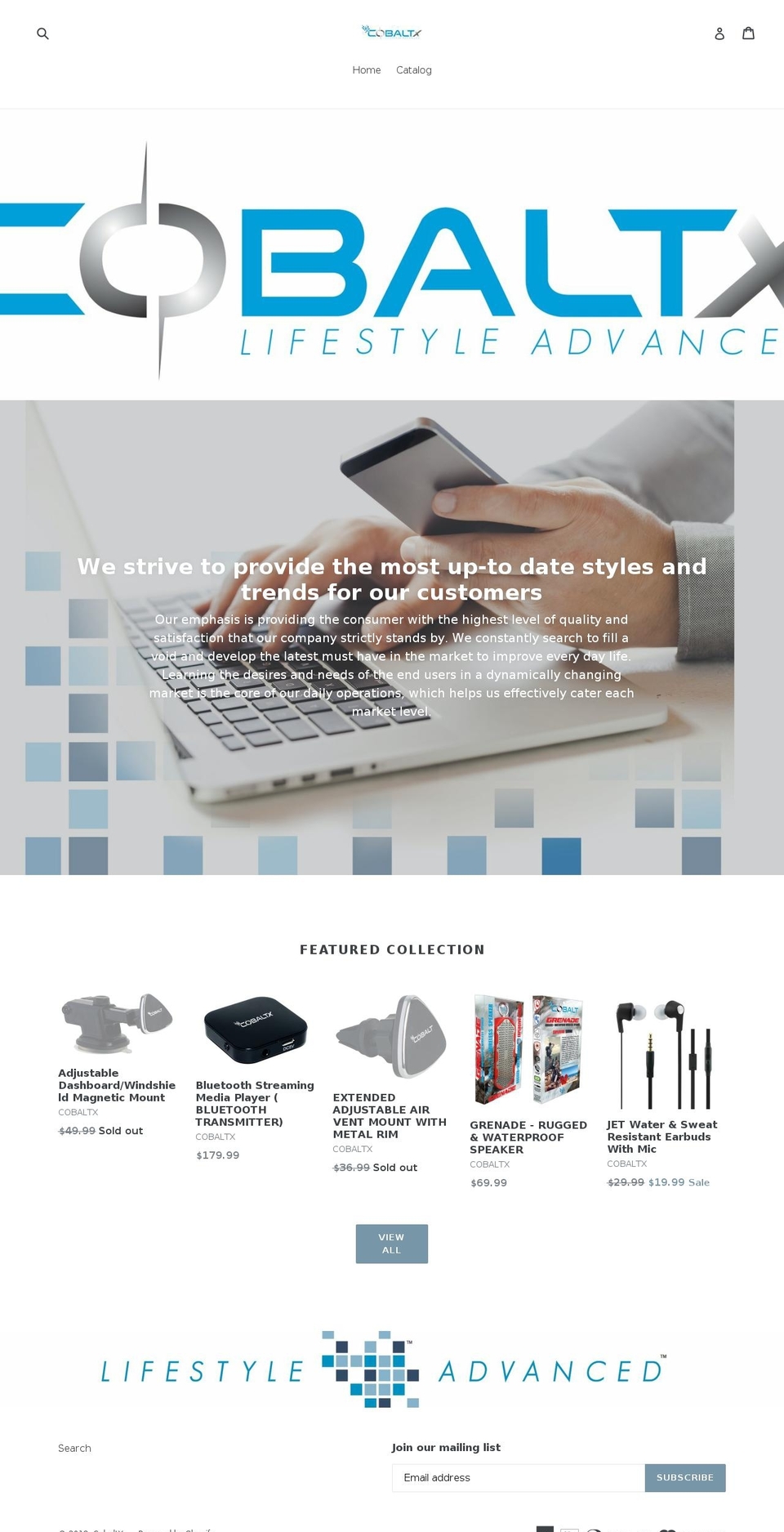 shopcobaltx.com — Shopify storefront screenshot
