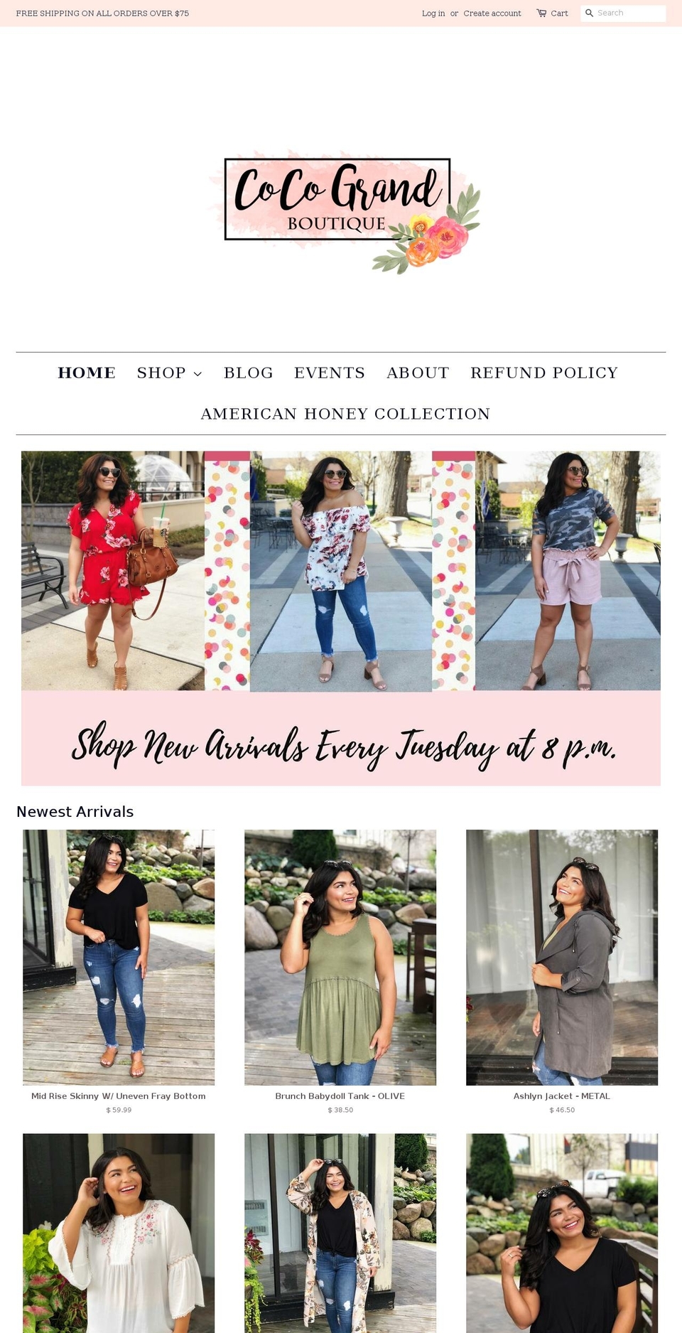 shopcocogrand.com shopify website screenshot