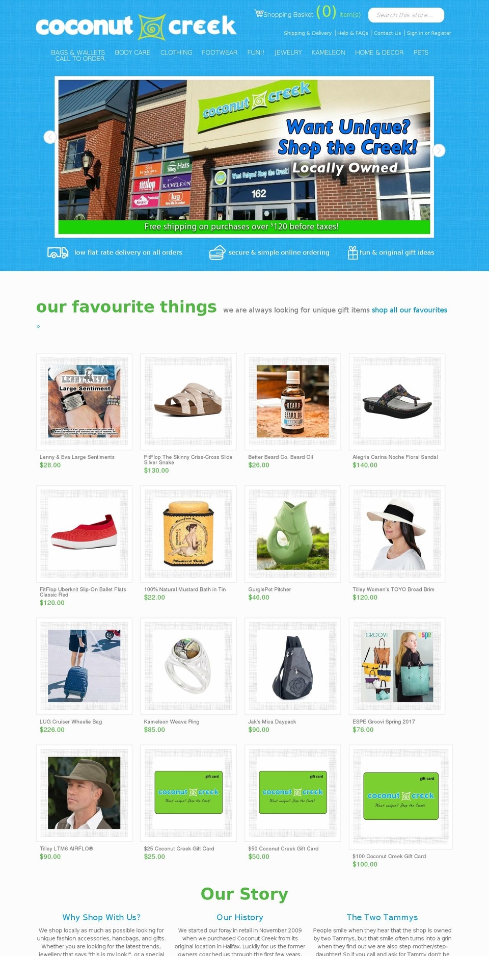 shopcoconutcreek.ca shopify website screenshot