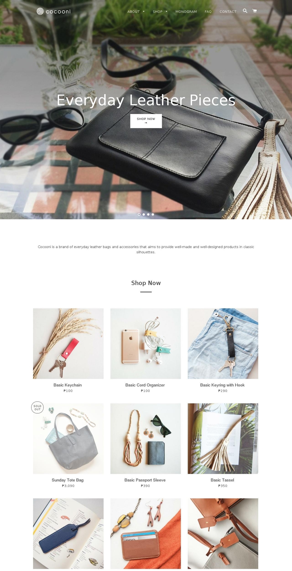shopcocooni.com — Shopify storefront screenshot