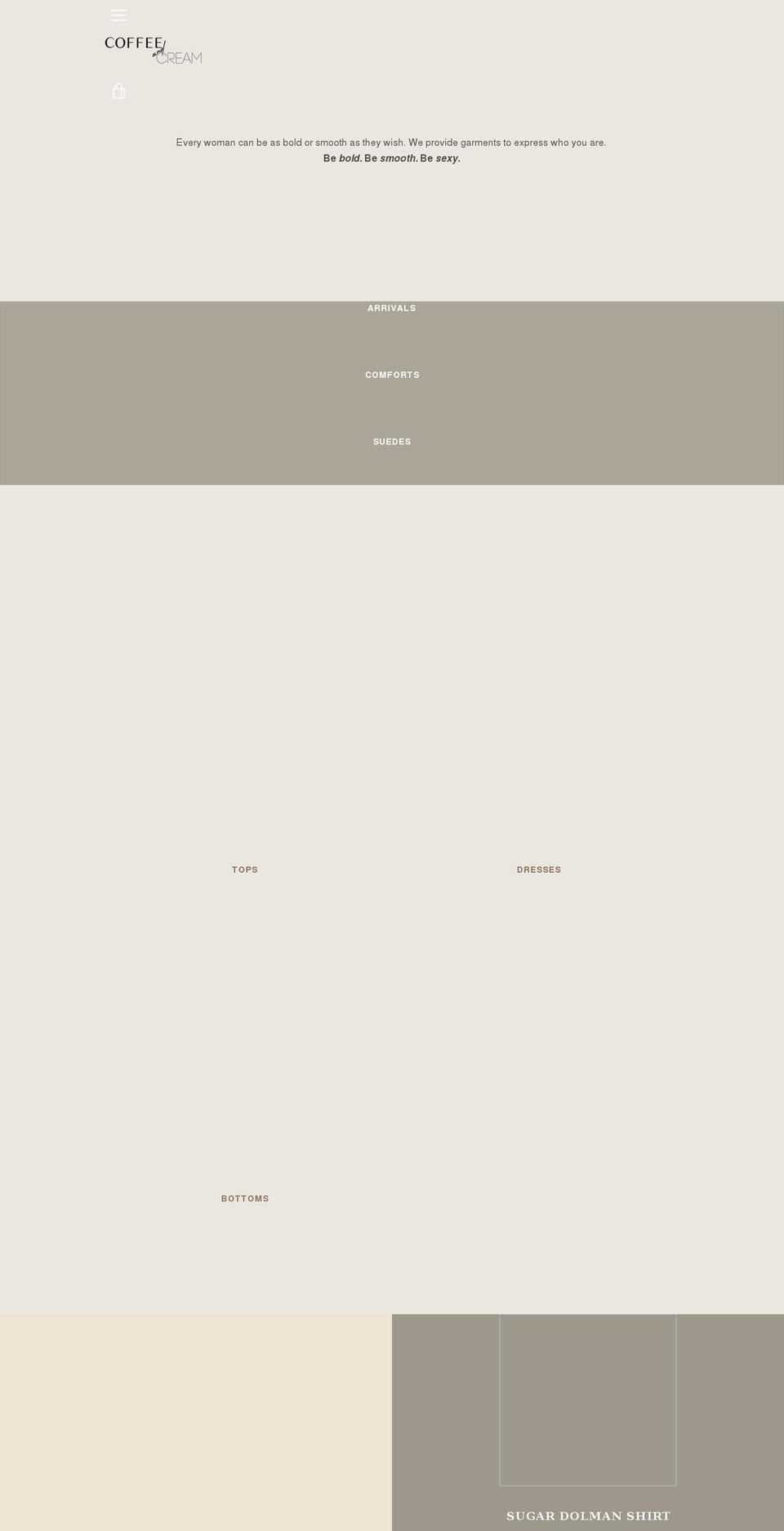 shopcoffeeandcream.com shopify website screenshot