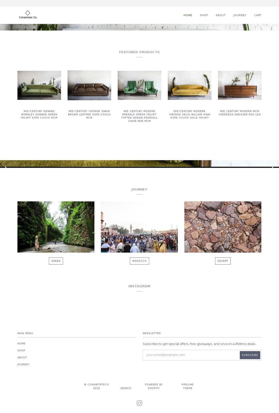 shopcohabitateco.com — Shopify storefront screenshot