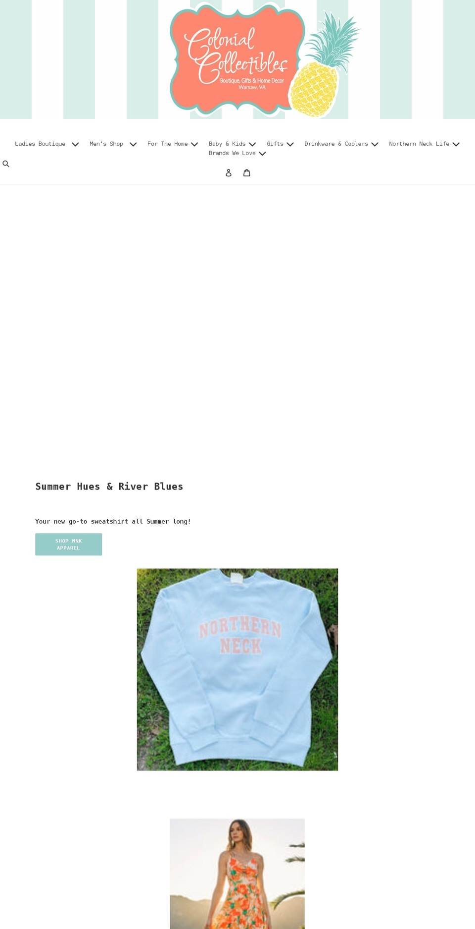 shopcolonialcollectibles.com shopify website screenshot