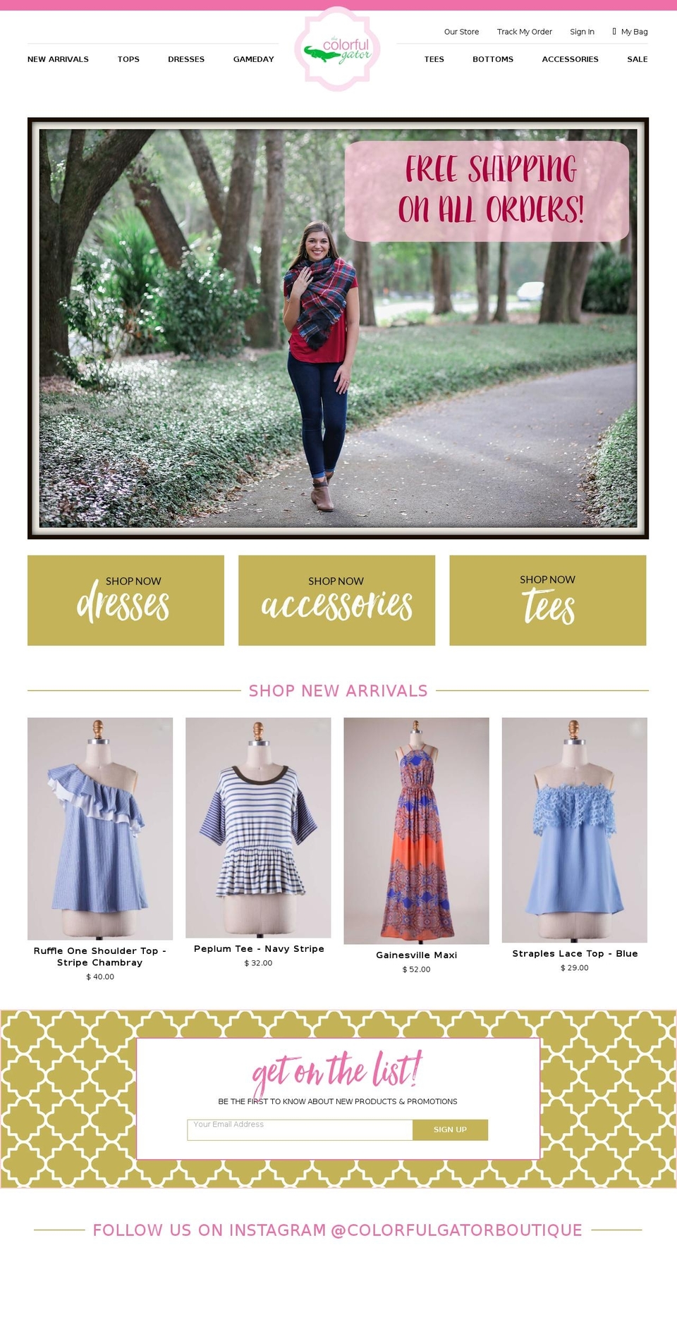 shopcolorfulgator.com shopify website screenshot