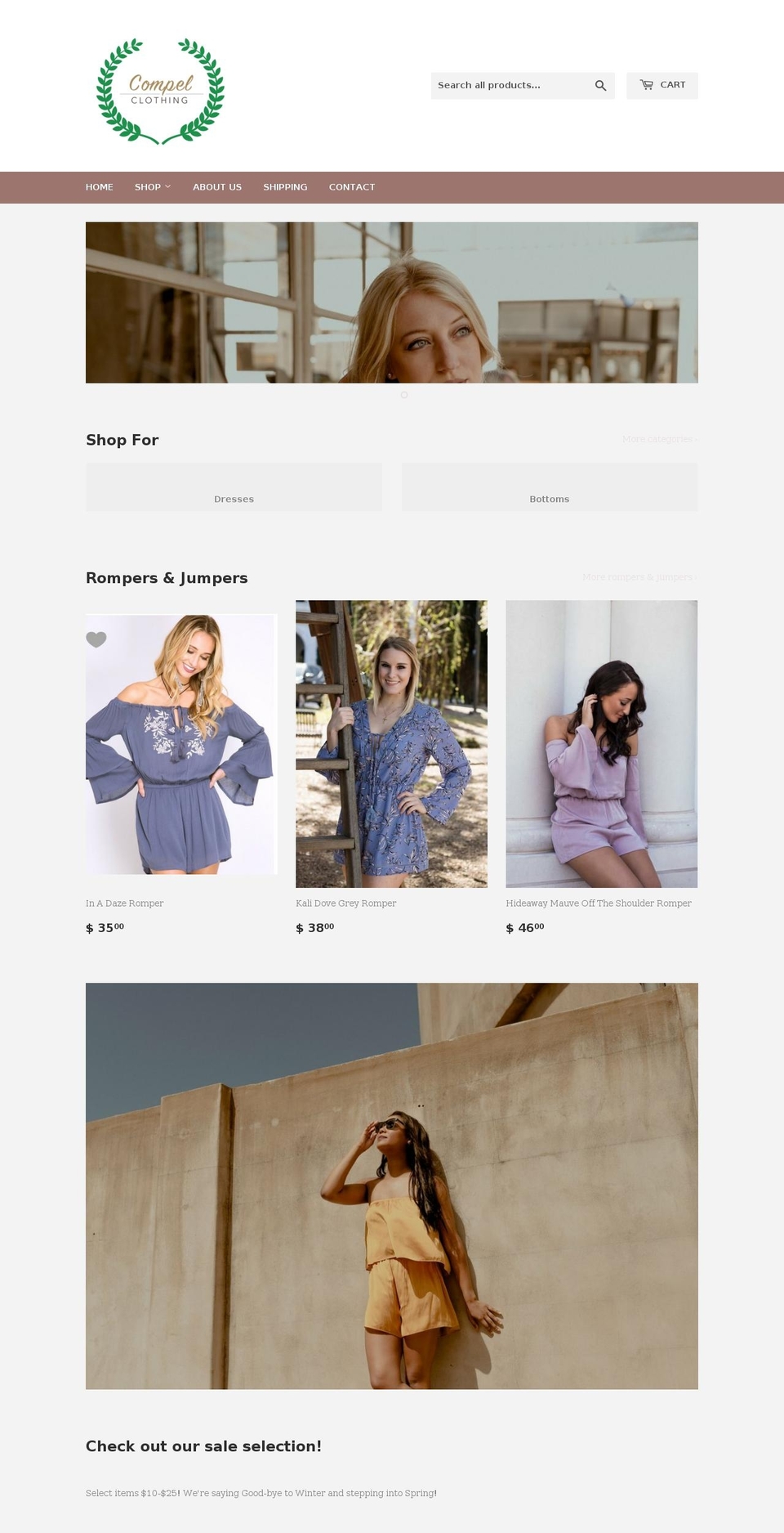 shopcompelclothing.com shopify website screenshot