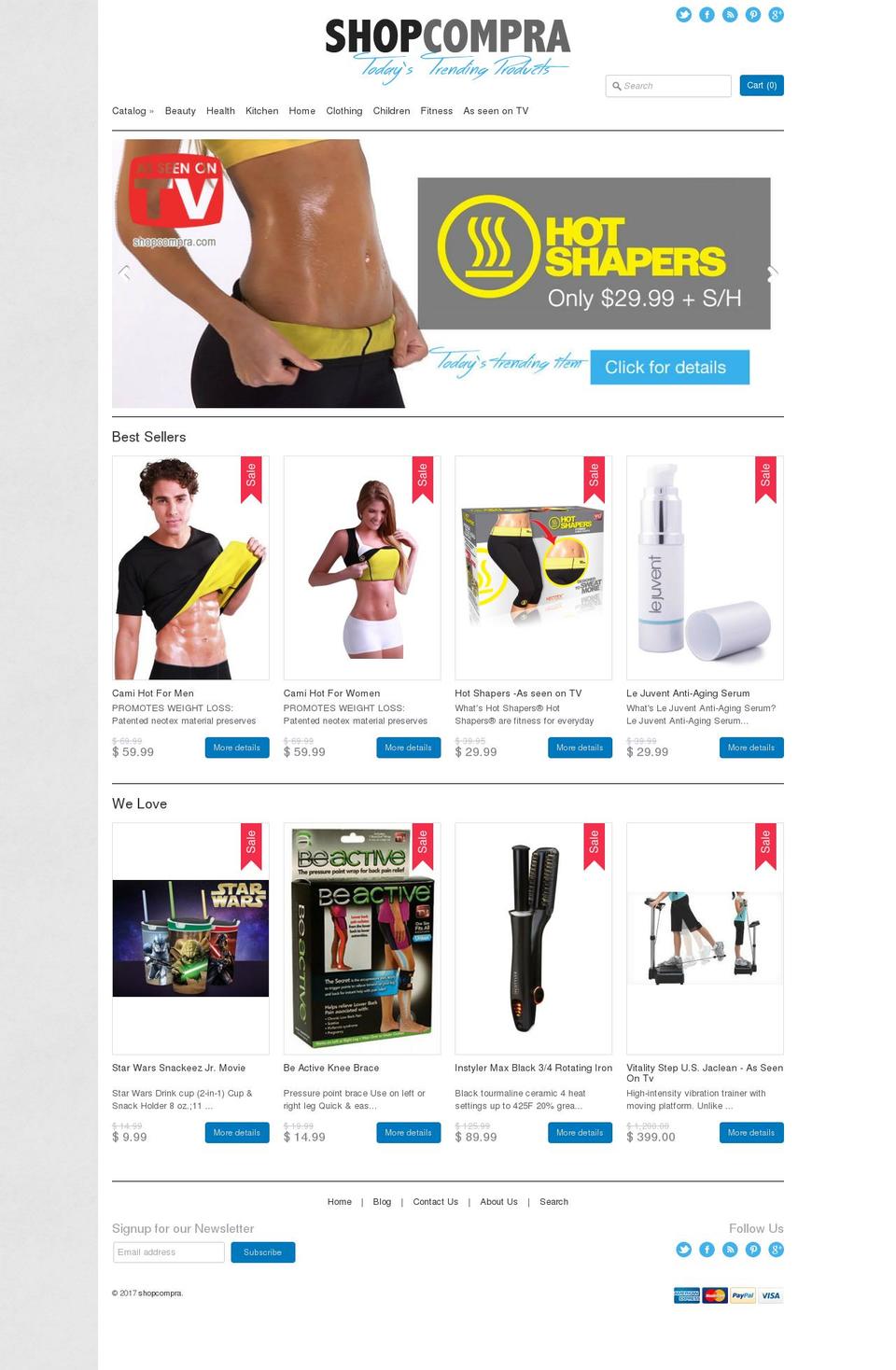 shopcompra.com shopify website screenshot