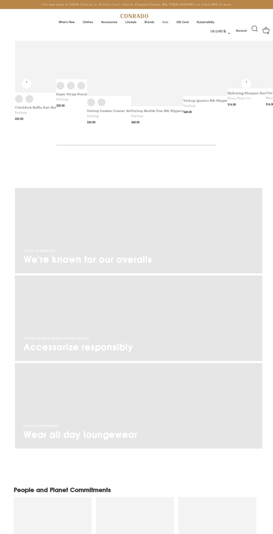 shopconrado.com shopify website screenshot