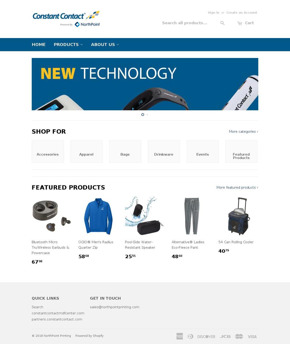 shopconstantcontact.com shopify website screenshot
